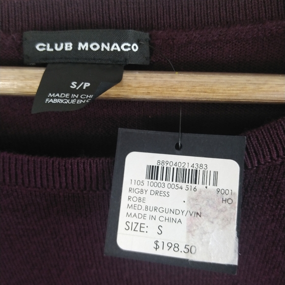 Club Monaco Rigby Layered Sweater Dress NWT - Picture 7 of 8